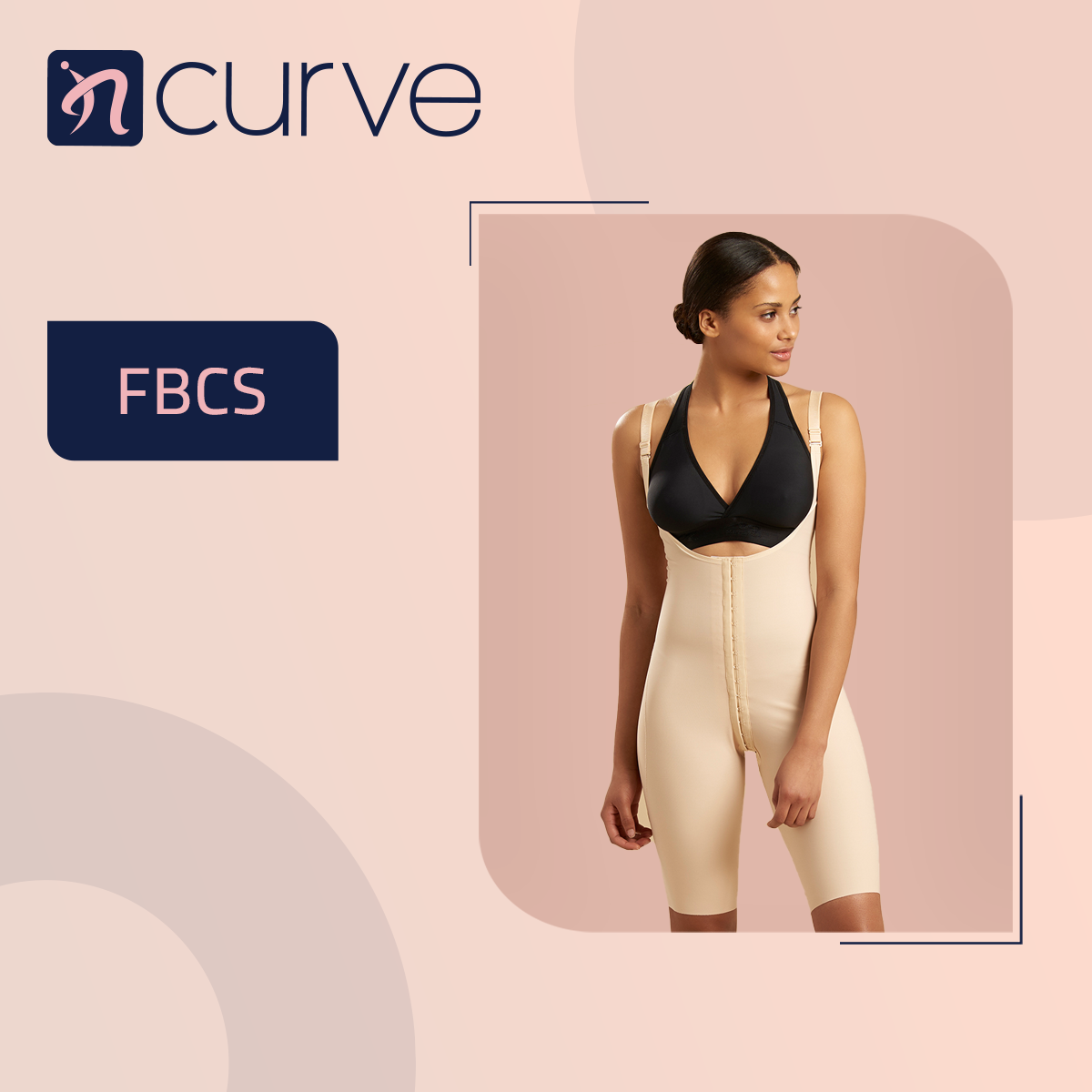 COMPRESSION BODYSUIT FOR BBL FAT TRANSFER - THIGH LENGTH - STYLE NO. FBCS -  incurve