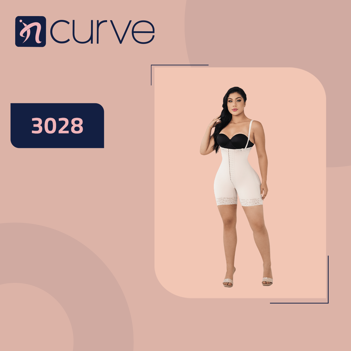 Curve Control Body Shaper High Waist Butt Lifter With Hooks - incurve